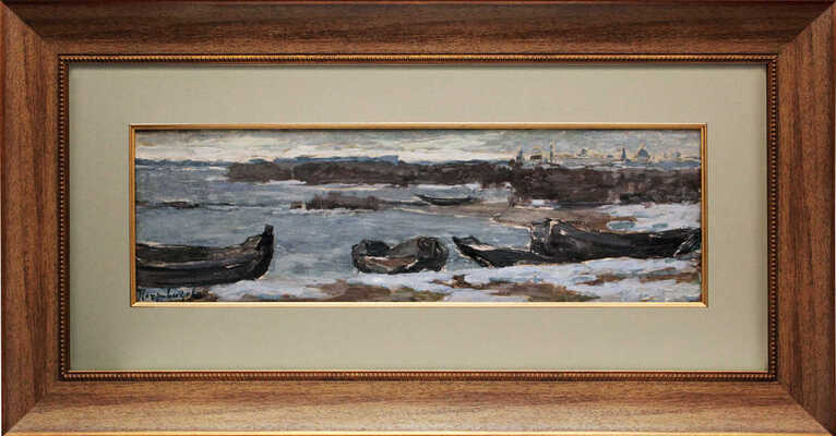 Петровичев Пётр Иванович. Зима. Вид Спасо-Яковлевского монастыря близ Ростова Великого